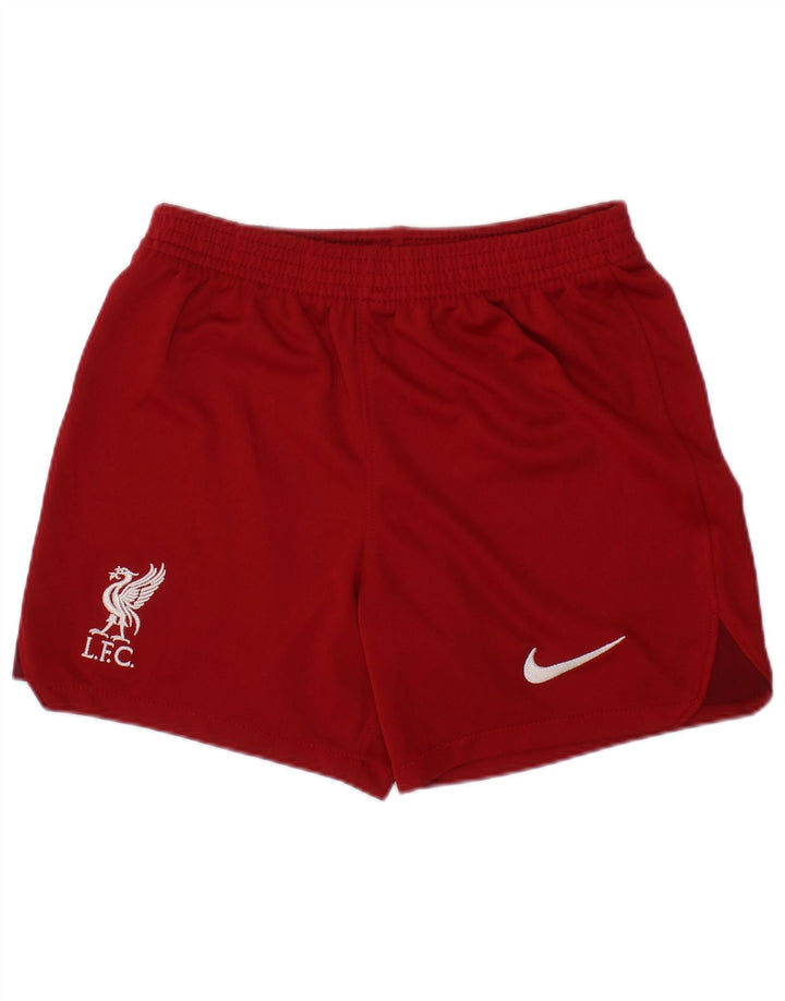 NIKE Sportske kratke hlače Liverpool za dječake 10-11 godina srednje crvene boje od poliestera