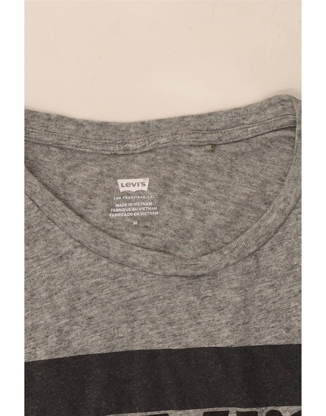LEVI'S Ženska majica kratkih rukava s grafičkim motivima UK 14 srednje siva s pjegama