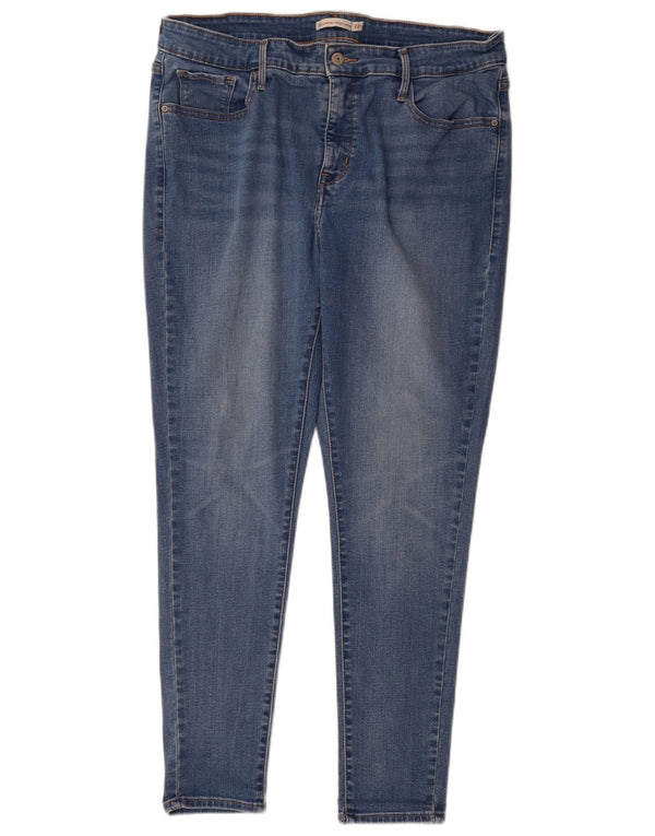 Levi's ženske super uske traperice 310 za oblikovanje US 22 3XL W42 L29 plavi pamuk