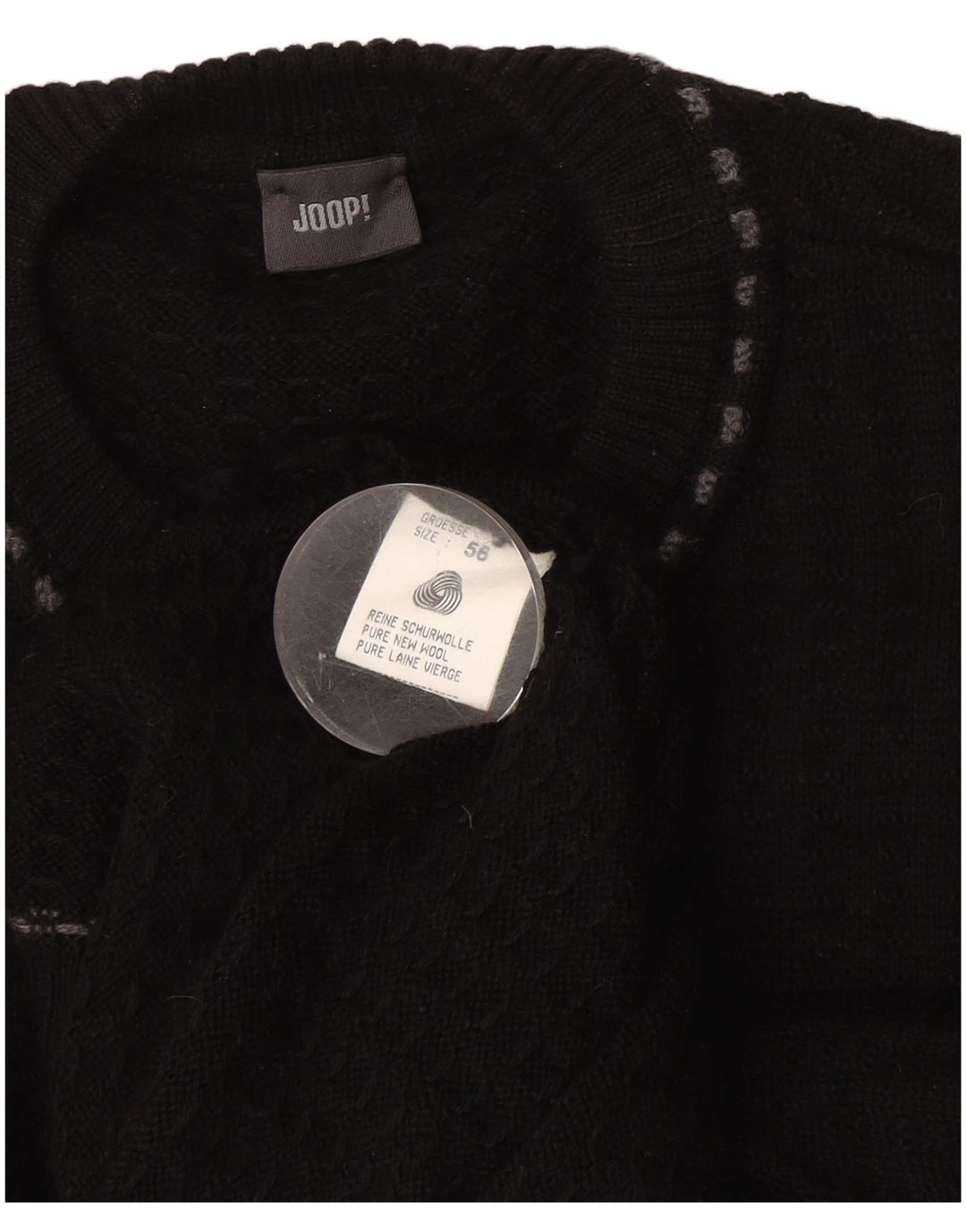 Joop muški džemper s okruglim izrezom EU 56 XL crna vuna