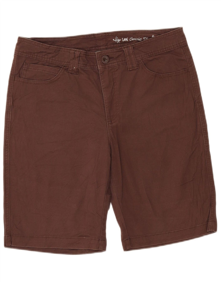 LEE Womens Classic Fit Casual Shorts W33 Large  Brown