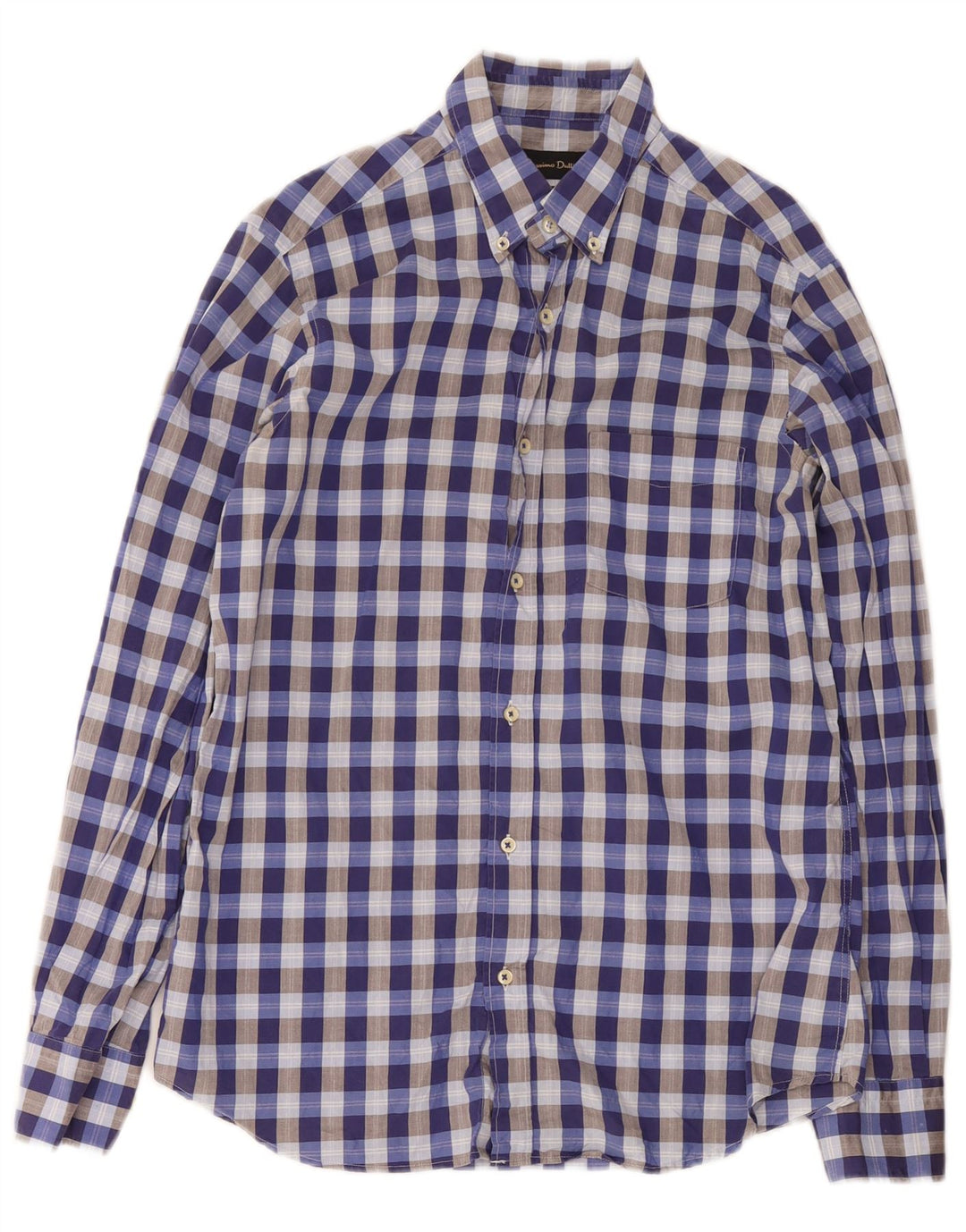 Massimo Dutti muška ležerna košulja srednje plave boje gingham