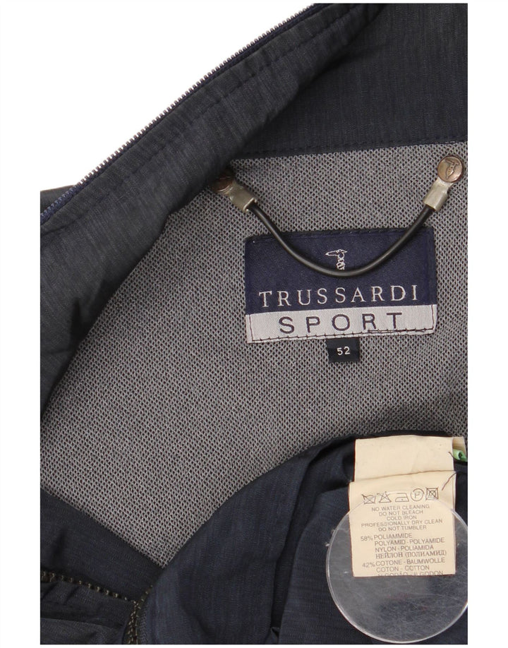 Trussardi muška kišna jakna IT 52 XL tamnoplavi poliamid