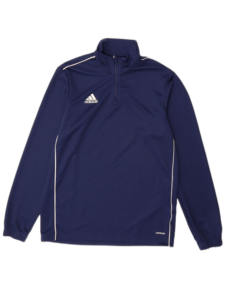 ADIDAS muška trenirka Aeroready zip izrez, velika velika tamnoplava trenirka