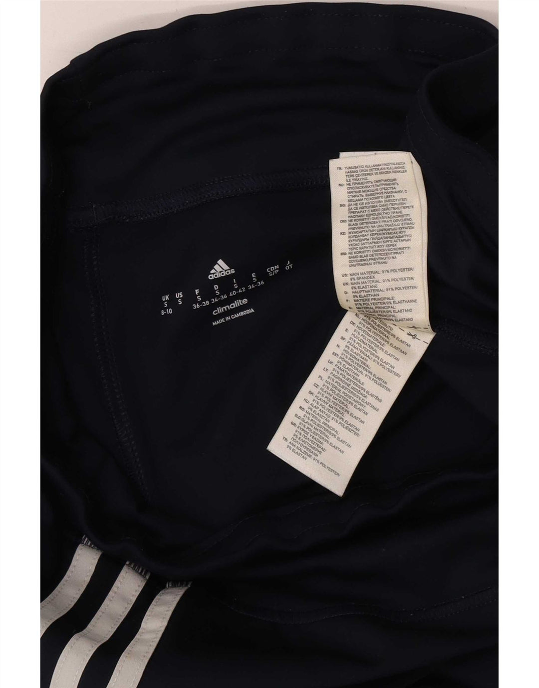 Adidas ženske tajice UK 8 Male tamnoplave poliesterske