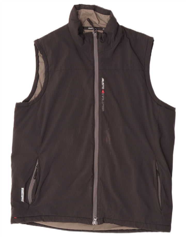 Musto podstavljena muška jakna UK 42 XL od crnog poliamida