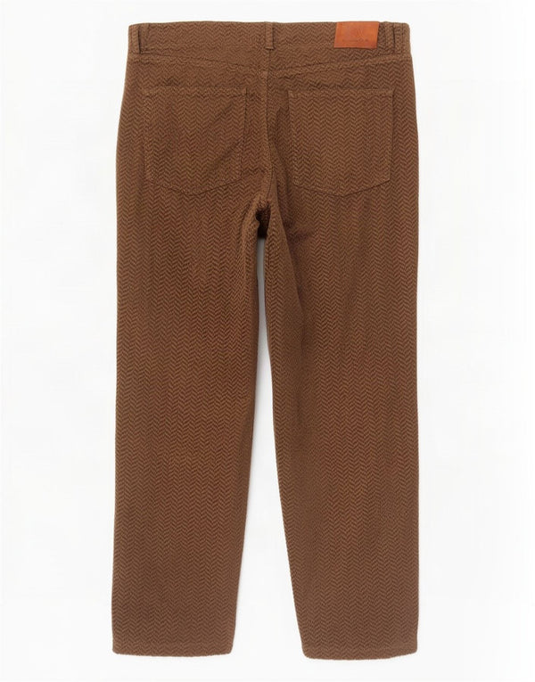 Ženske hlače od samta Massimo Dutti EU 42 Large W32 L28 Bež