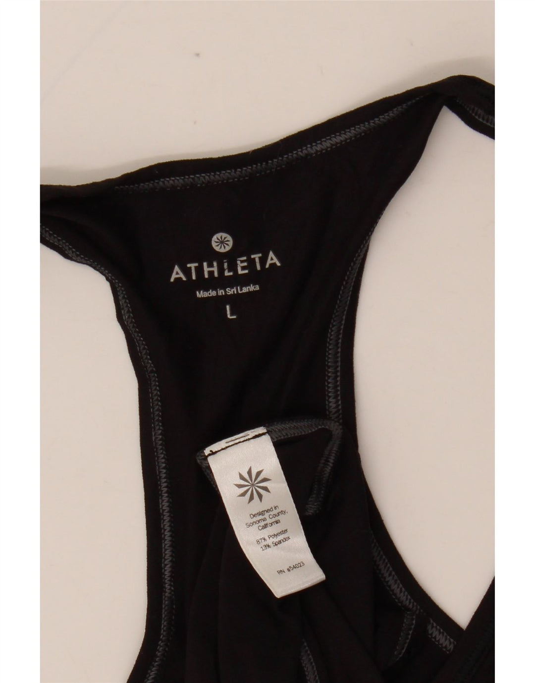 ATHLETA Ženski prsluk UK 14 Veliki crni poliester