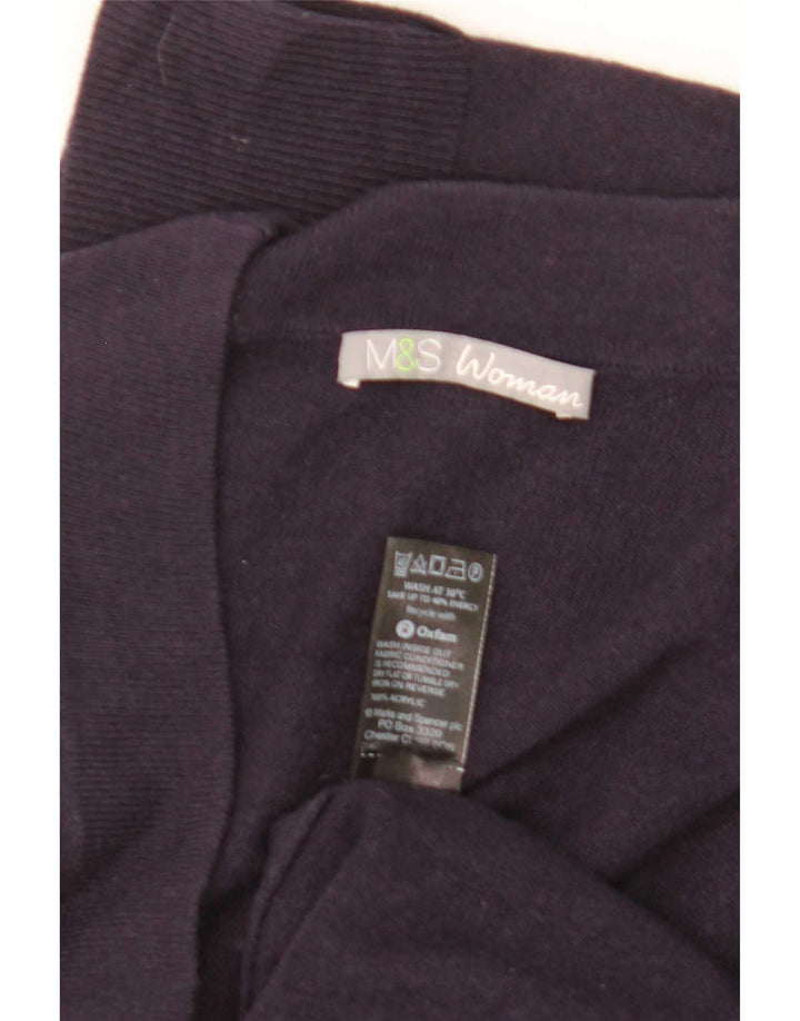 Marks & Spencer ženski dugi kardigan pulover UK 12 Srednje tamnoplavi