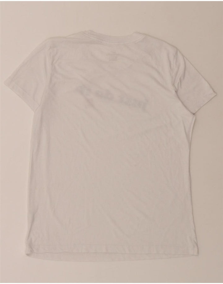 NIKE Womens Graphic T-Shirt Top UK 14 Medium White Cotton Vintage Nike and Second-Hand Nike from Messina Hembry 