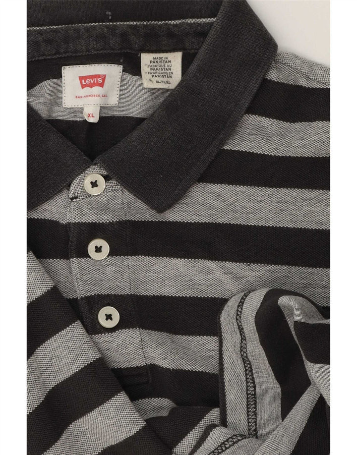Levi's muška polo majica XL pamuk na sive pruge