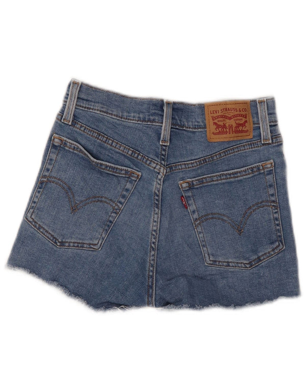 Levi's ženske traper kratke hlače visokog struka W25 XS, plavi pamuk