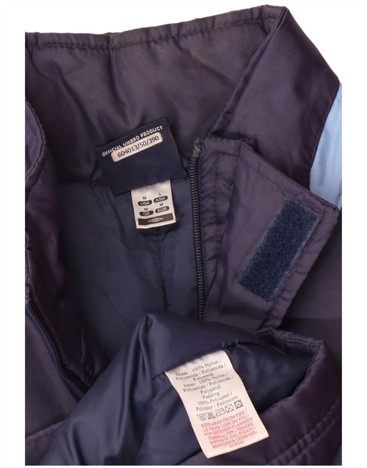 UMBRO muški podstavljeni kaput s kapuljačom UK 38 Srednji tamnoplavi najlon u boji