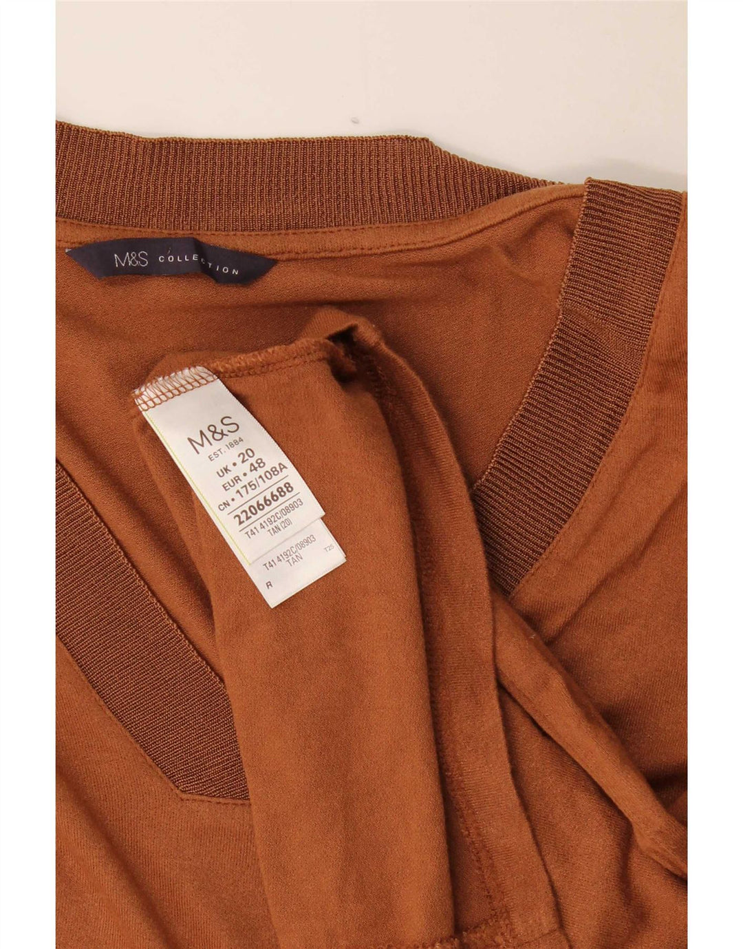 Top ženska bluza Marks & Spencer UK 20 2XL smeđa viskoza