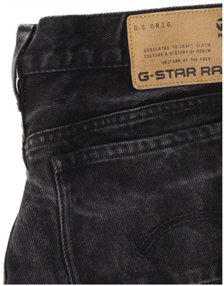 G-Star ženske široke traperice W32 L28 crni pamuk