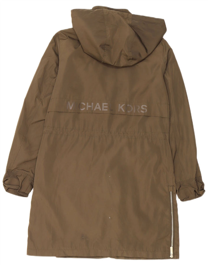 Michael Kors ženska prevelika jakna parka s kapuljačom UK 10 Mala kaki