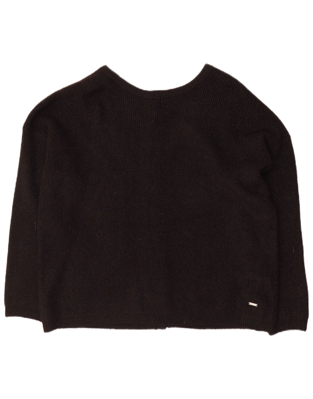 JOULES Ženski preveliki džemper UK 18 XL crni flekasti akril