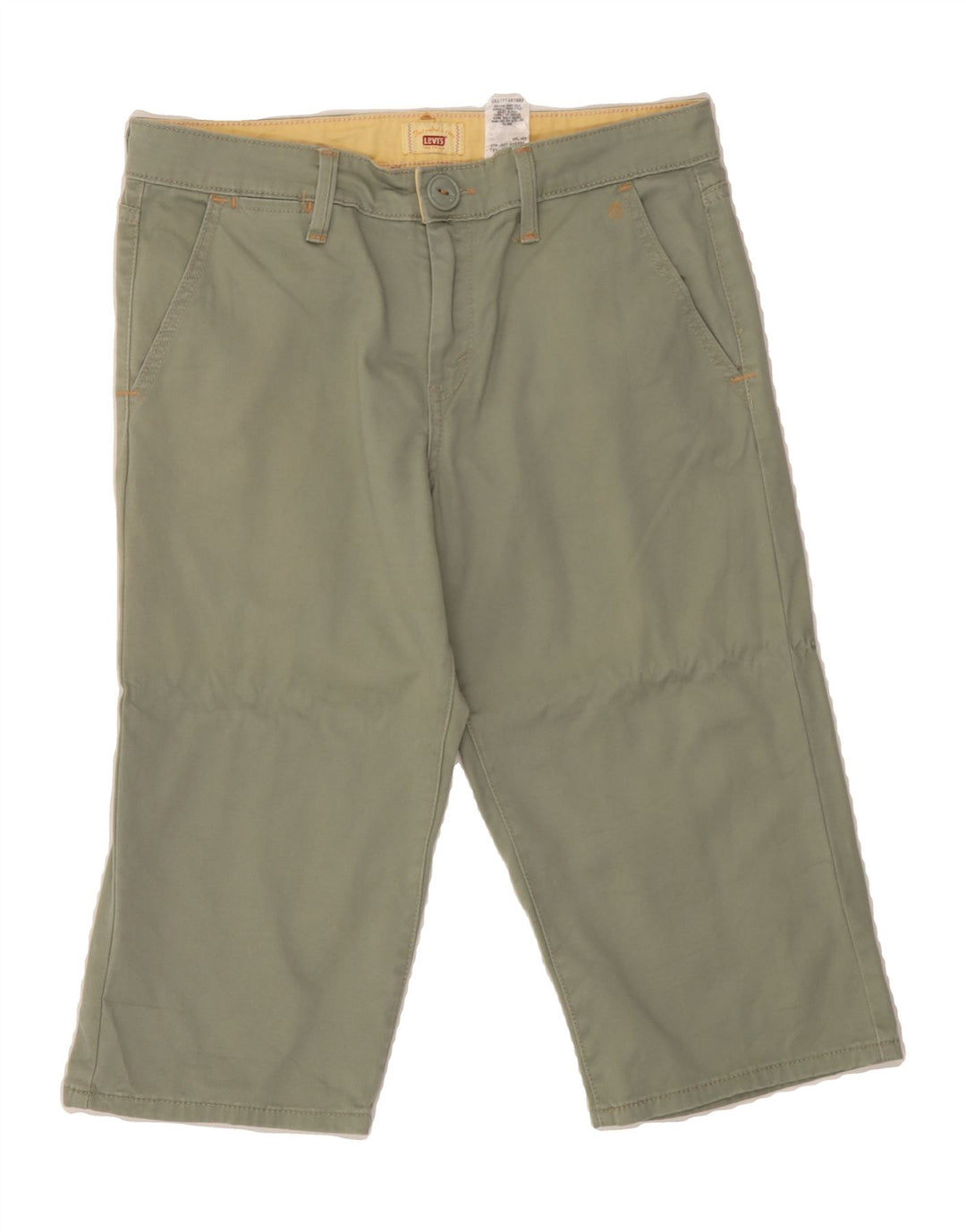 LEVI'S Womens Bermuda Shorts US 10 Large W32 Green Cotton Vintage Levi's and Second-Hand Levi's from Messina Hembry 