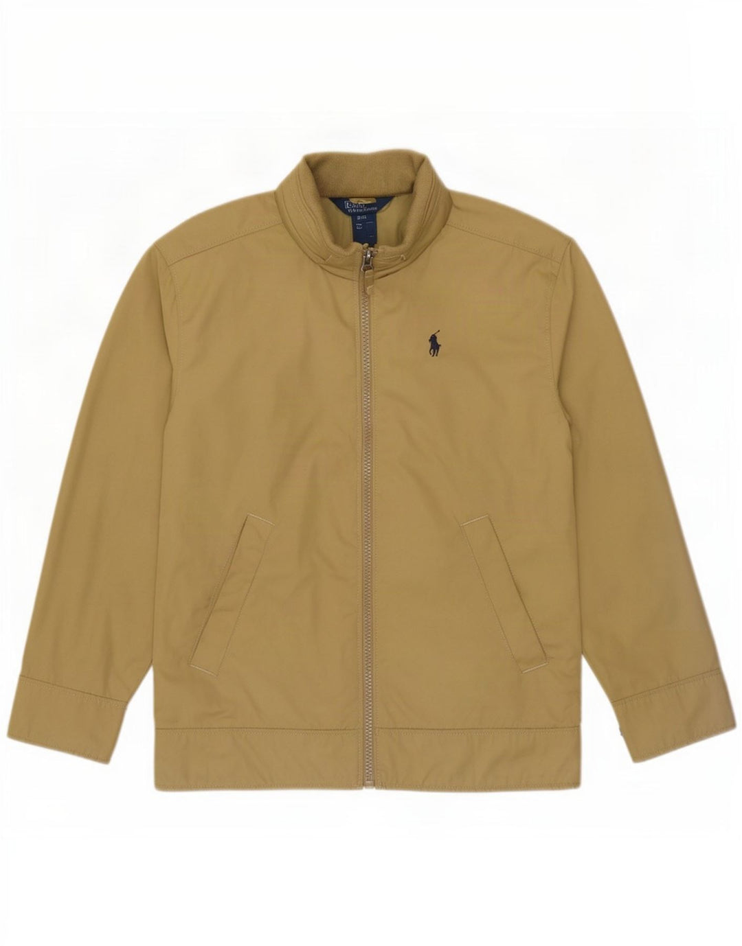 Polo Ralph Lauren Bomber jakna s kapuljačom za dječake 7-8 godina Mala bež poliester