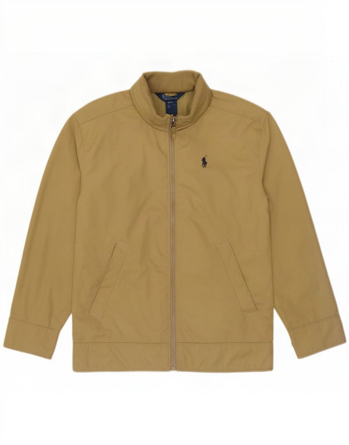 Polo Ralph Lauren Bomber jakna s kapuljačom za dječake 7-8 godina Mala bež poliester