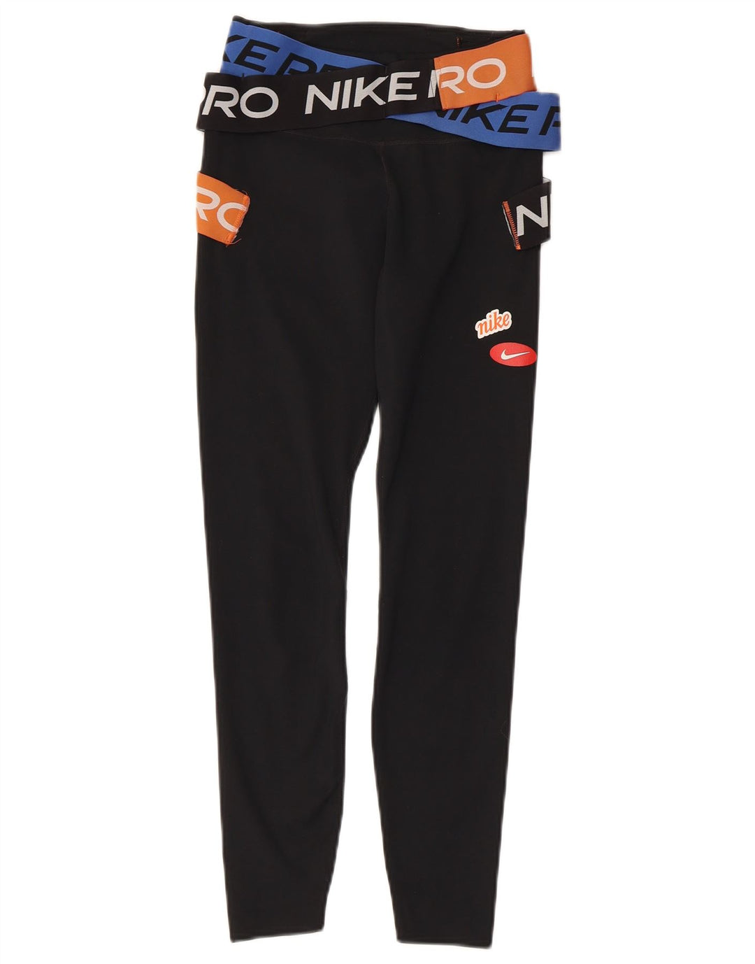 NIKE ženske Dri Fit grafičke tajice UK 4 XS crni poliester