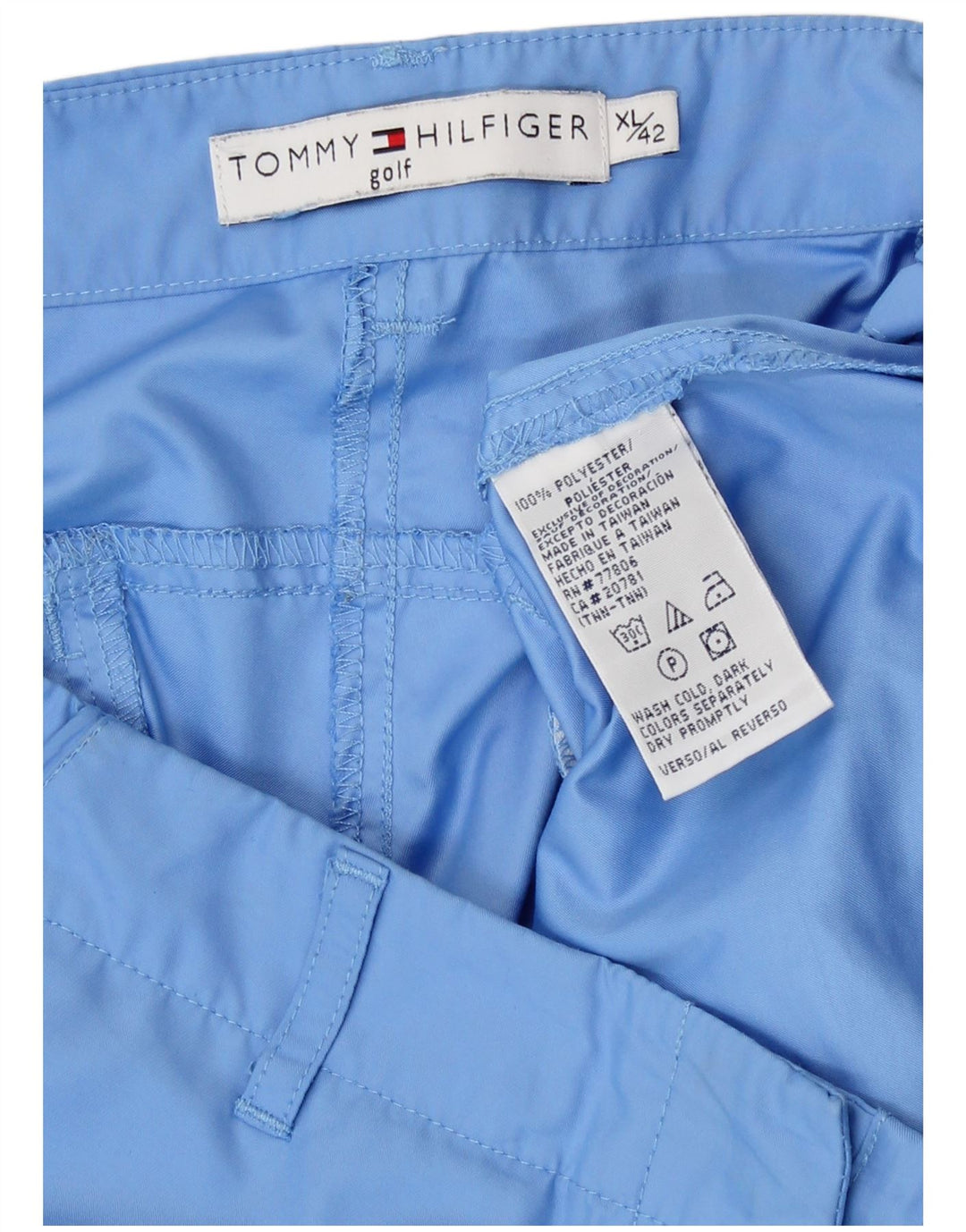 Tommy Hilfiger ženske chino hlače za golf XL W36 L31 plavi poliester