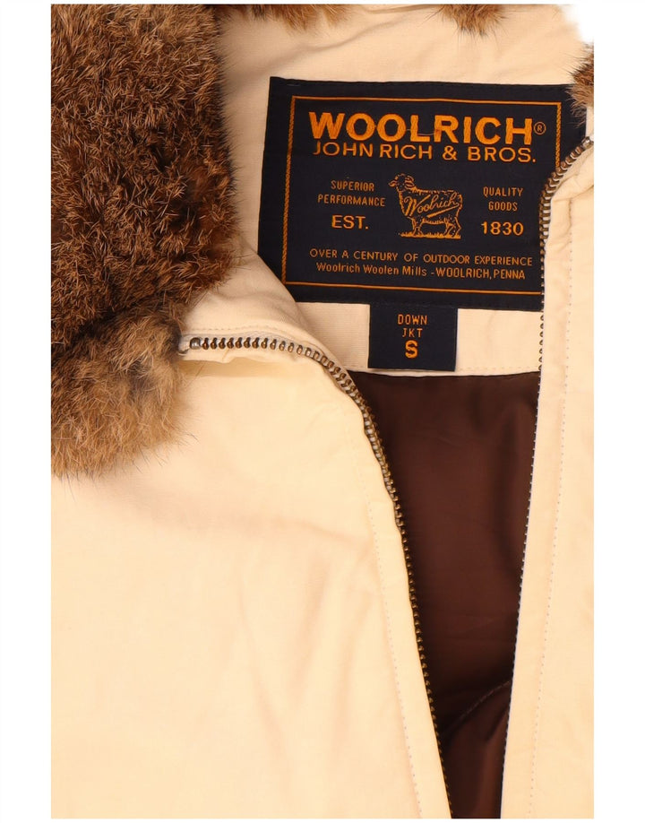 Woolrich ženska podstavljena jakna UK 10 Mala bež pamuk