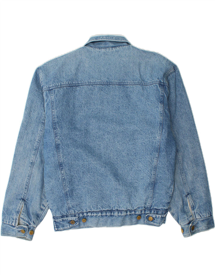 VINTAGE Mens Denim Sherpa Jacket UK 40 Large Blue Vintage Vintage and Second-Hand Vintage from Messina Hembry 