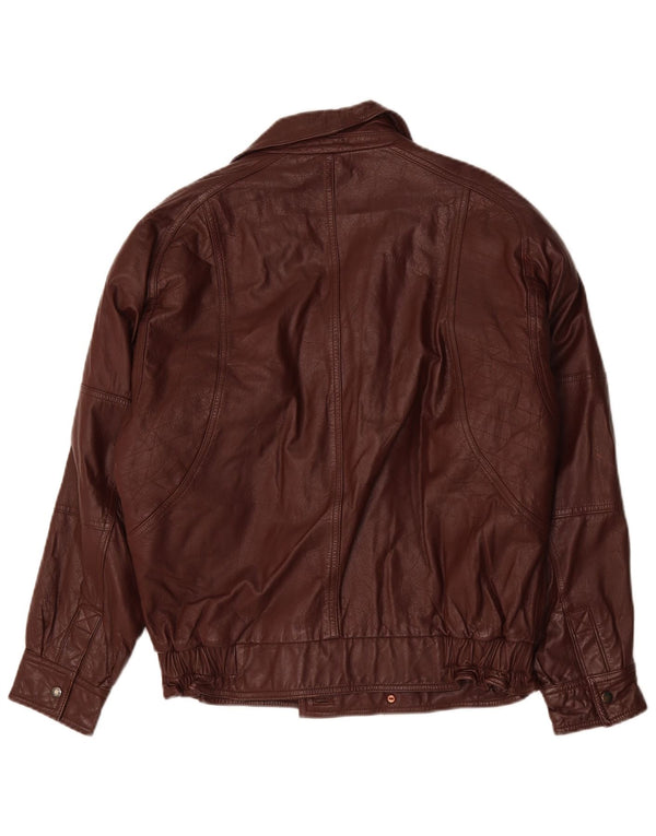 Vintage Mens Leather Jacket UK 40 Large Brown