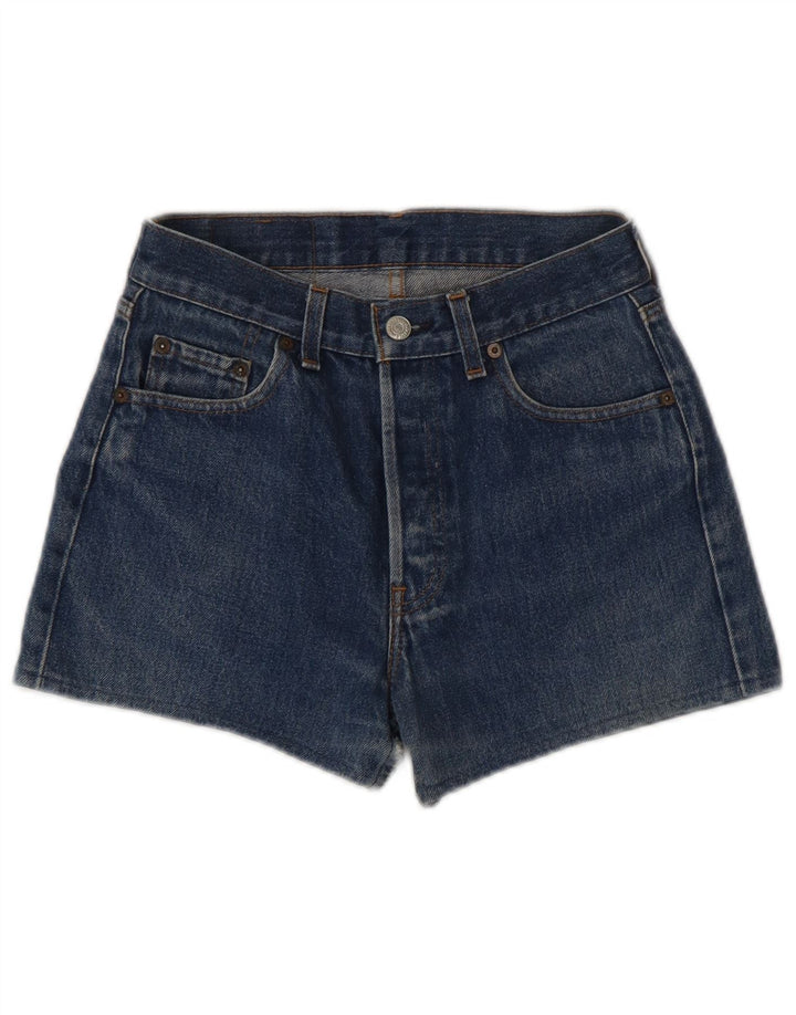 Levi's ženske 501 traper kratke hlače W29 srednje plavi pamuk