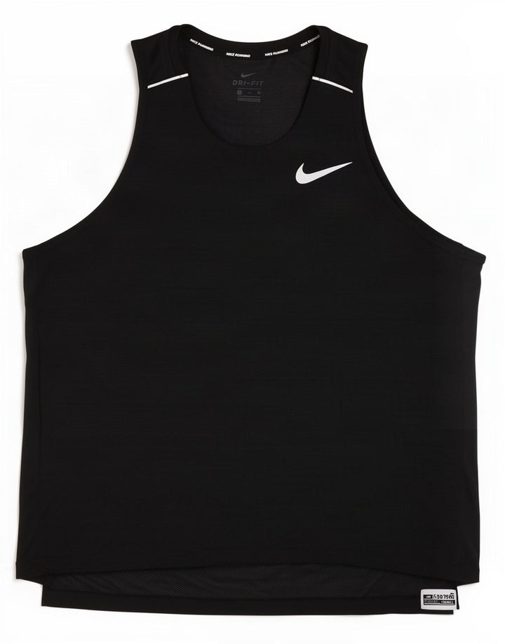Nike Dri Fit Vest Top XL crne pruge od poliestera