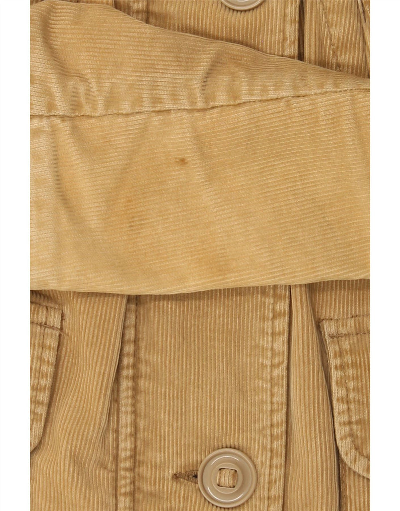 FCUK Womens Corduroy Jacket UK 8 Small Beige Cotton Vintage Fcuk and Second-Hand Fcuk from Messina Hembry 