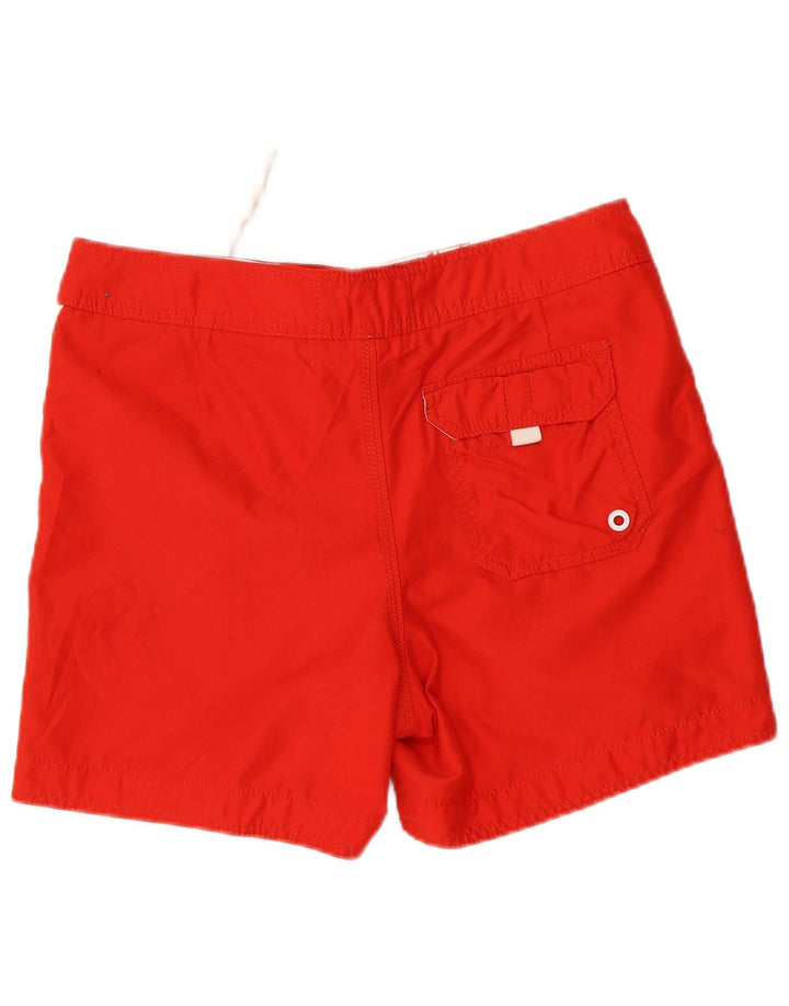ABERCROMBIE & FITCH Mens Swimming Shorts Small Red Polyester