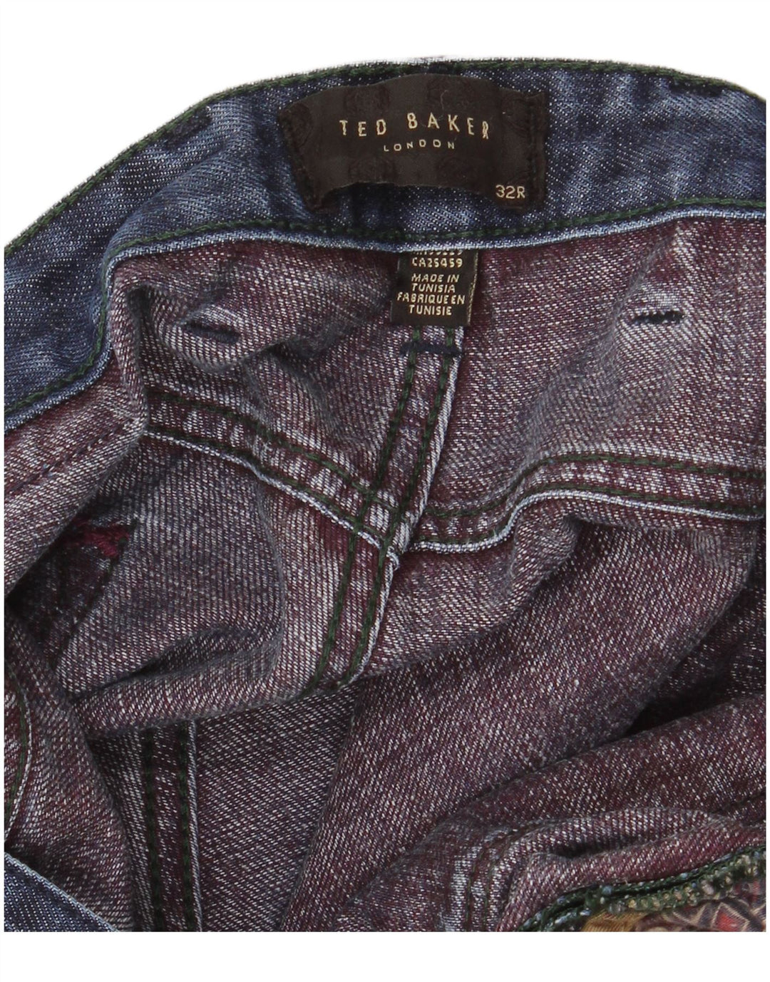 TED BAKER Muške ravne traperice W32 L32 tamnoplave