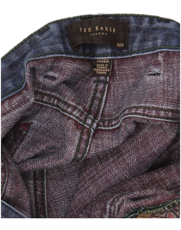 TED BAKER Muške ravne traperice W32 L32 tamnoplave