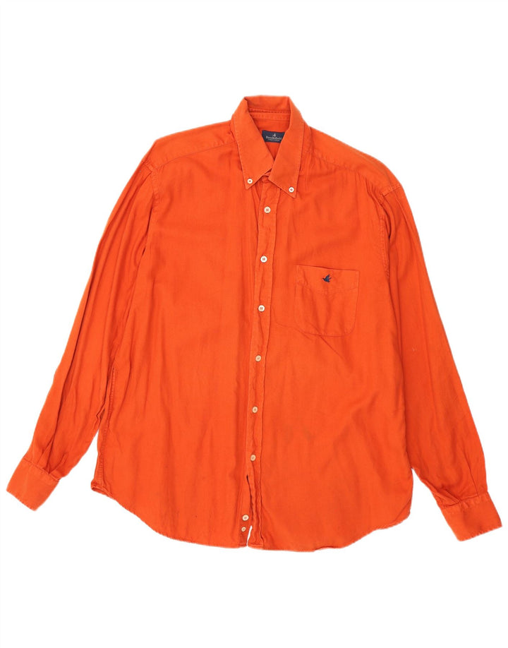 BROOKSFIELD Mens Shirt Size 42 Large Orange Cotton