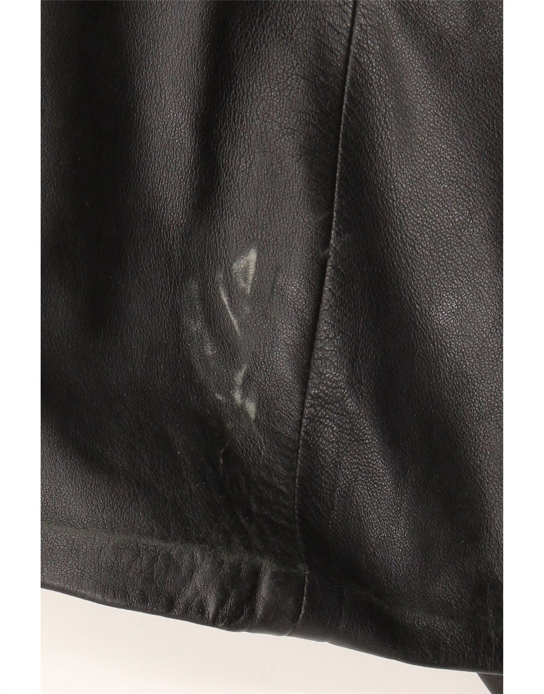 VINTAGE Mens Leather Jacket IT 42 XL Black Leather Vintage Vintage and Second-Hand Vintage from Messina Hembry 