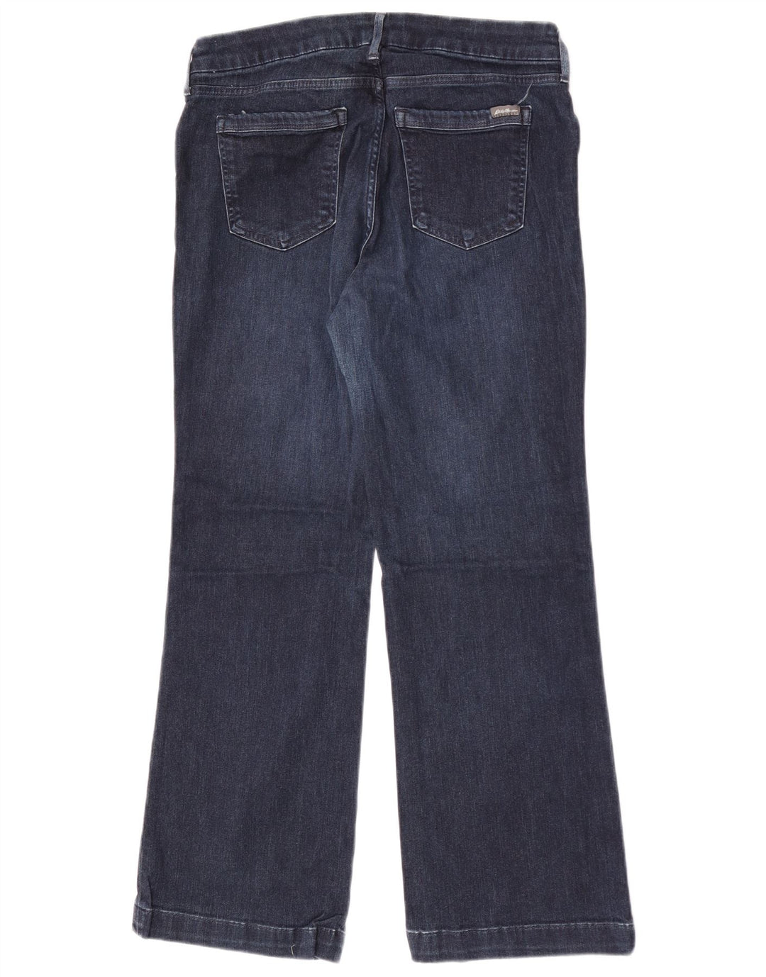 Eddie Bauer Ženske Curvy Bootcut traperice W32 L28 tamnoplavi pamuk