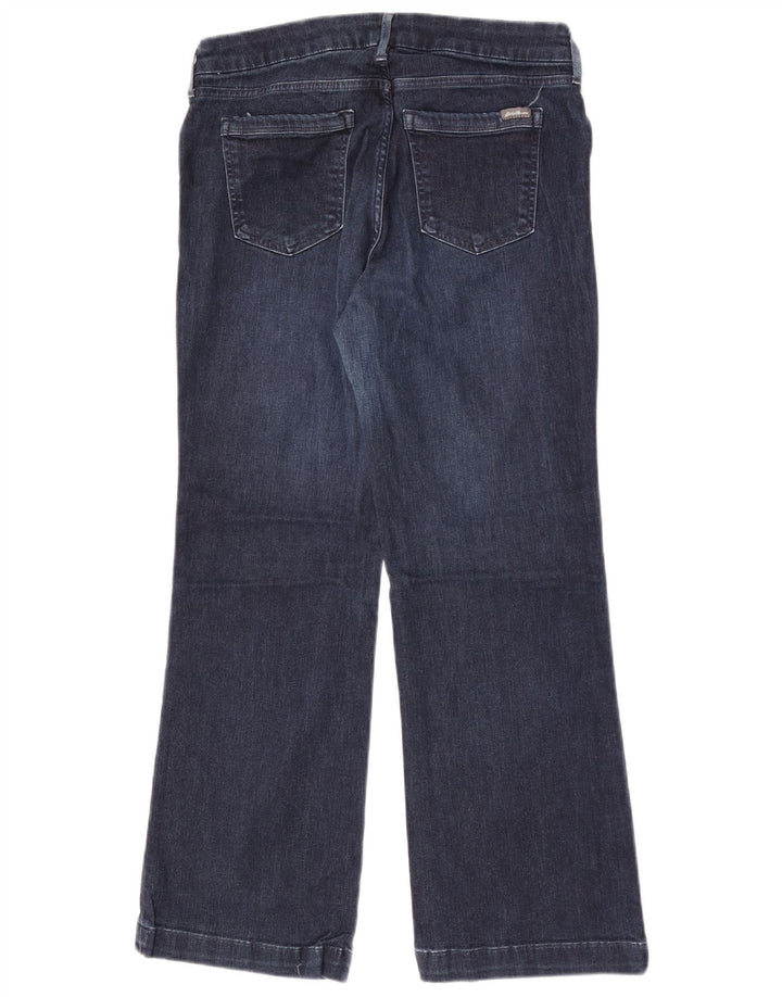 Eddie Bauer Ženske Curvy Bootcut traperice W32 L28 tamnoplavi pamuk