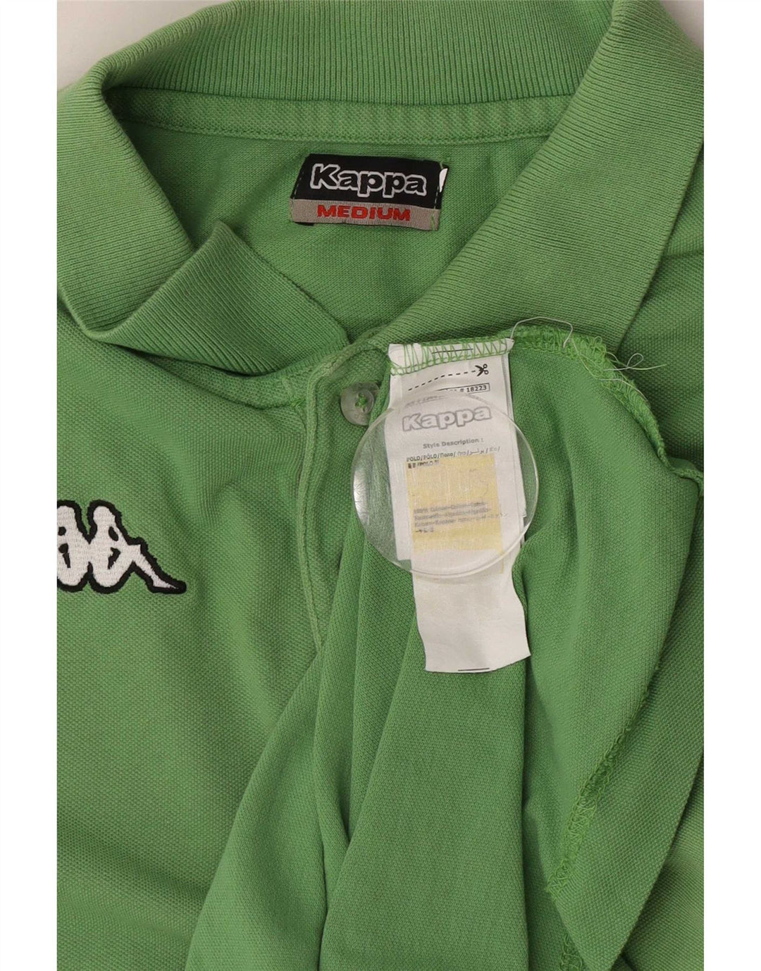 Kappa muška polo majica srednje zelene boje pamuka