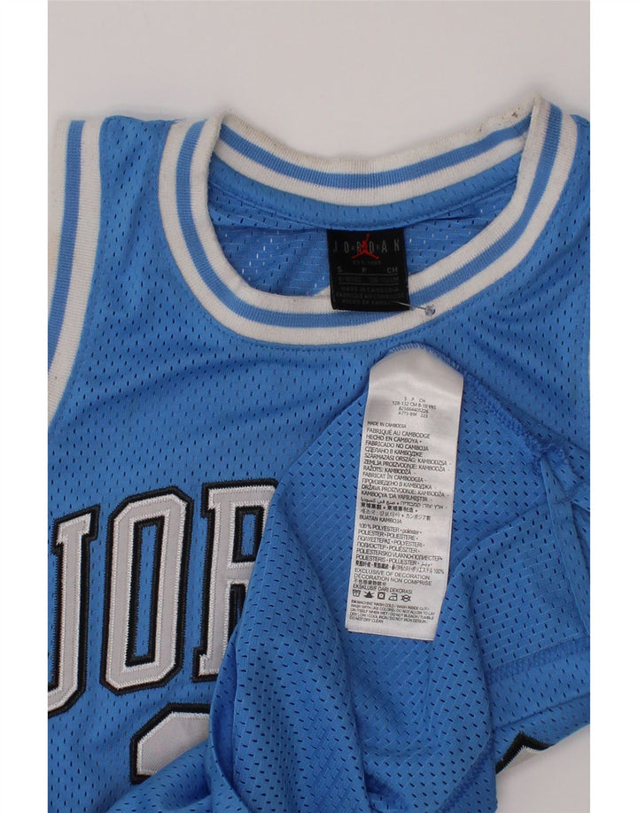Jordan Boys Michael Jordan Graphic Jersey Top 8-9 Years Blue Poliester
