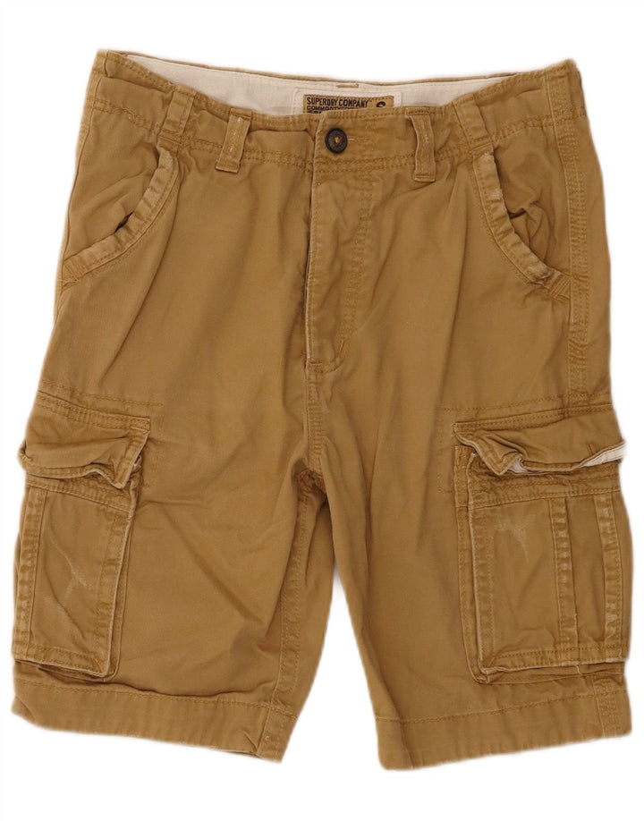 Superdry muške kargo kratke hlače male W29 bež pamuk