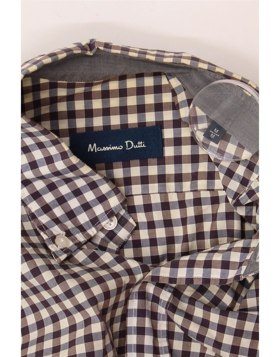 Massimo Dutti muška košulja Srednje smeđa gingham