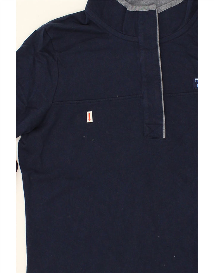 L.L.BEAN Womens Longline Sweatshirt Jumper UK 14 Medium Navy Blue Vintage L.L.Bean and Second-Hand L.L.Bean from Messina Hembry 