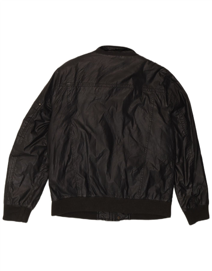 Geox muška bomber jakna Respira UK 42 XL crni poliester