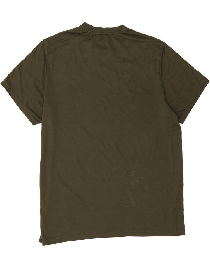 PUMA Mens Graphic T-Shirt Top XL Khaki Vintage Puma and Second-Hand Puma from Messina Hembry 
