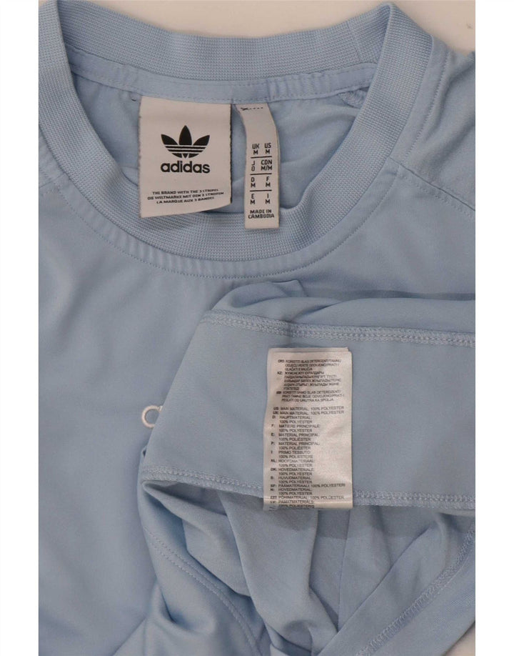 Adidas muška grafička majica s kratkim rukavima srednje plave boje od poliestera