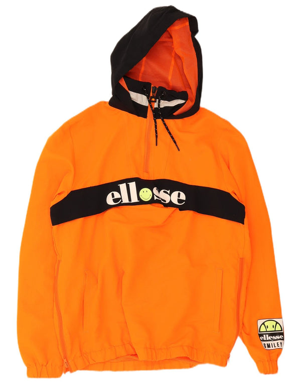 Muška anorak jakna s kapuljačom Ellesse UK 40 Large Orange Colourblock