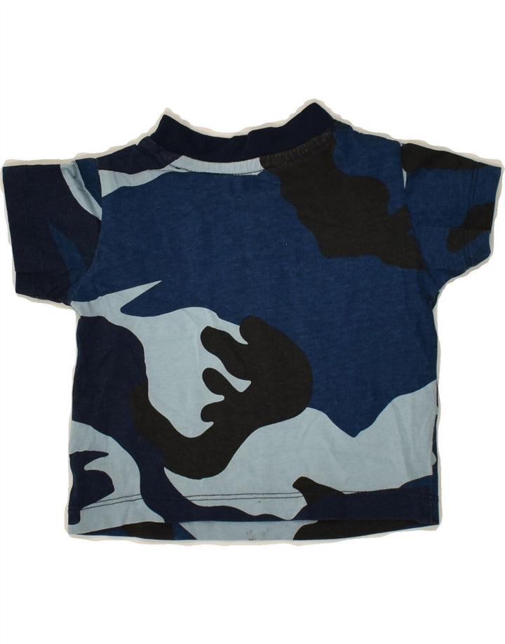 ADIDAS Baby Boys Graphic T-Shirt Top 3-6 Months Blue Camouflage Cotton | Vintage Adidas | Thrift | Second-Hand Adidas | Used Clothing | Messina Hembry 