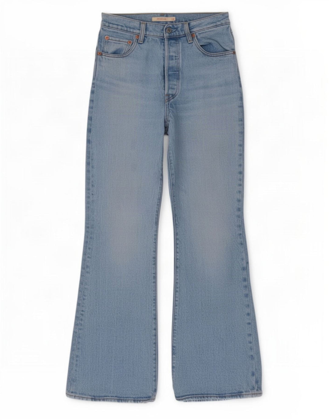 Levi's ženske lepršave traperice s prsnim košem W26 L30 plave